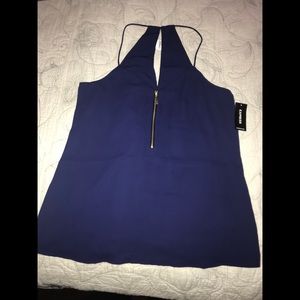 NWT Express Zip Front Cami Tank Top